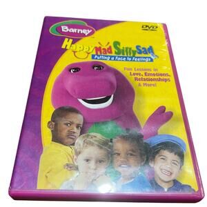 Barney 2003 DVD Happy Mad Silly Sad Putting a face to feelings